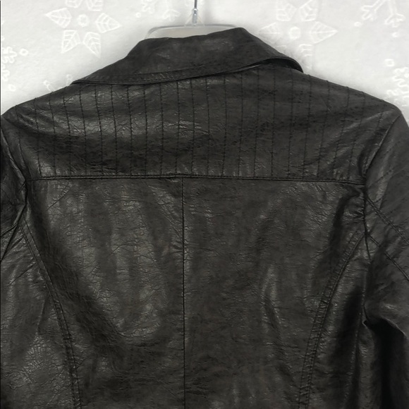 L2 Faux Leather Jacket Size M - Picture 6 of 8